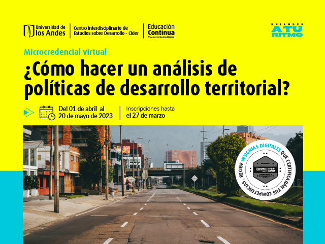 Microcredencial ¿Cómo hacer un análisis de políticas de desarrollo territorial?