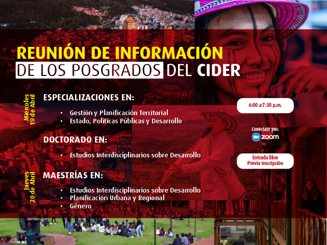 Reunión de información de los posgrados del Cider | Uniandes 