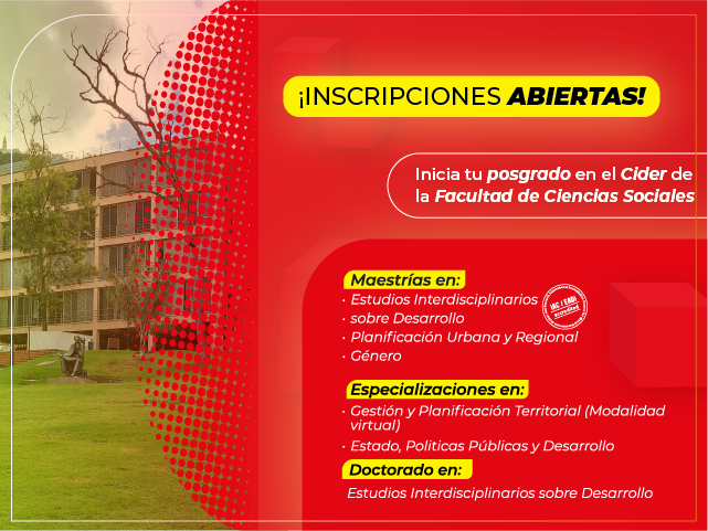 Inscripciones abiertas posgrados Cider