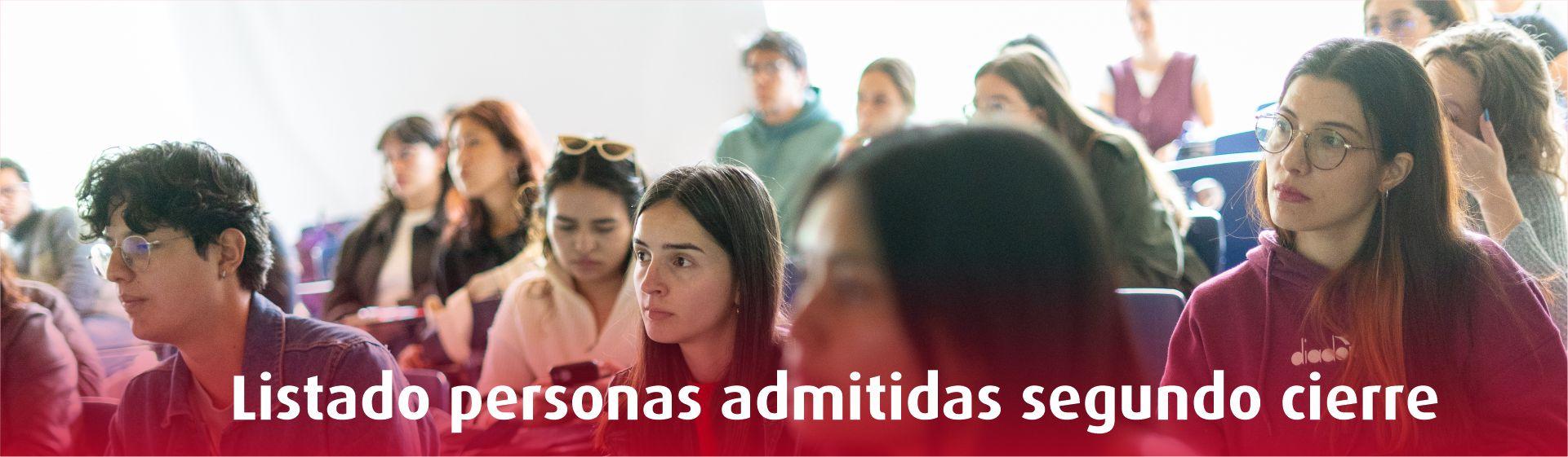 Personas admitidas a los programas de Especializaciones, Maestrías y Doctorado