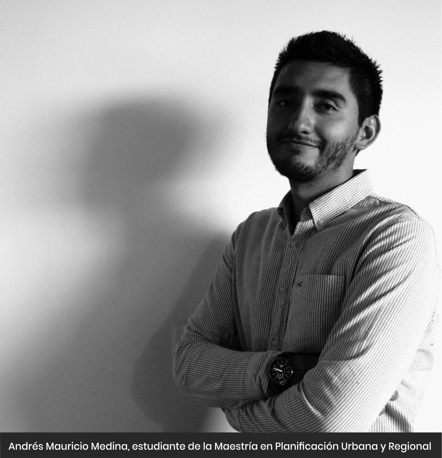 Andrés Medina, estudiante de la Maestría en Planificación Urbana y RegionalCider | Uniandes