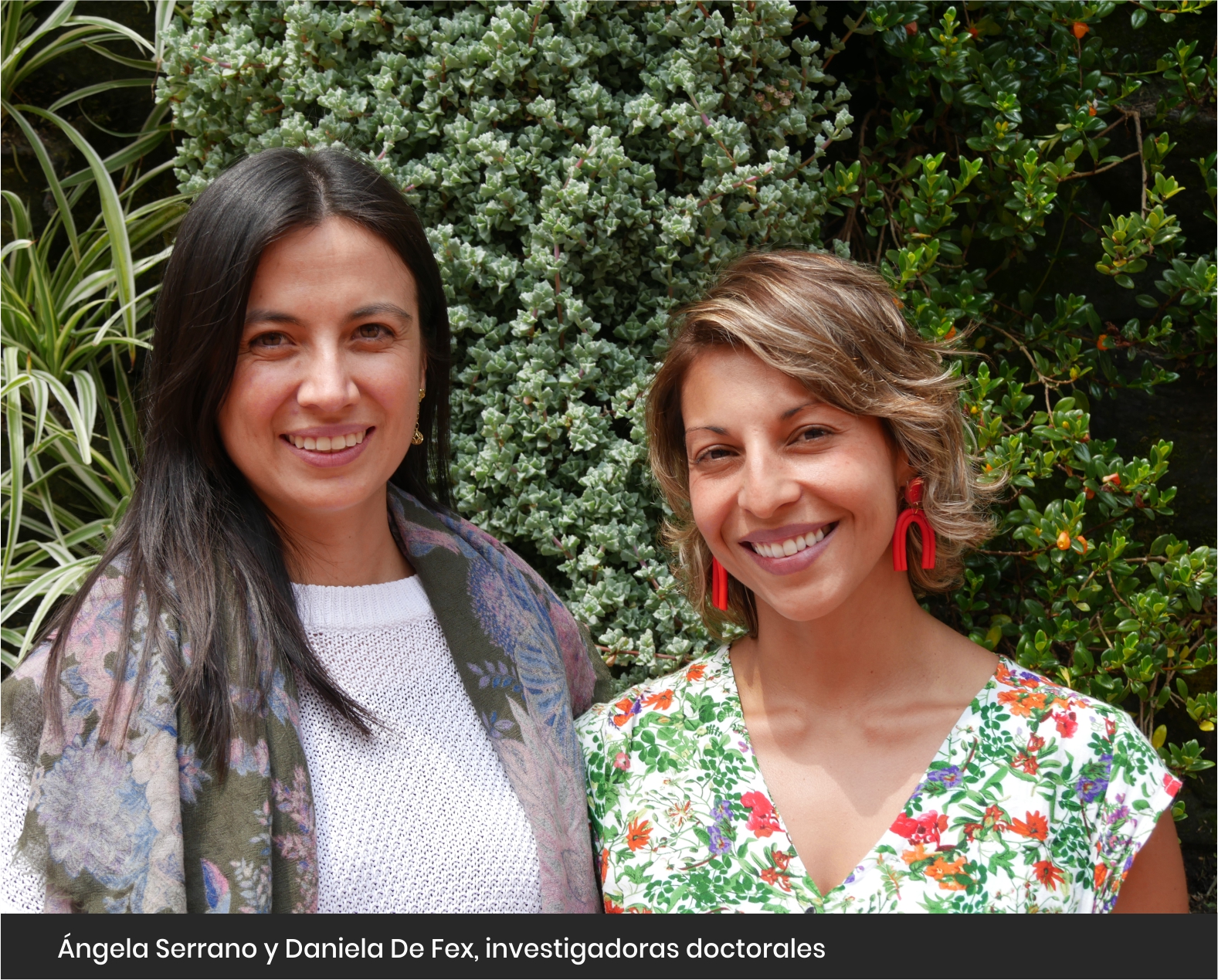 Ángela Serrano y Daniela De Fex estudiantes de doctorado Cider | Uniandes