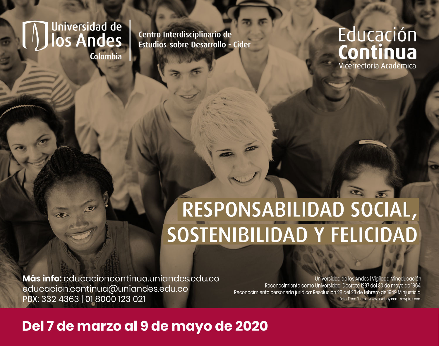 Responsabilidad social,sostenibilidad y felicidad Cider | Uniandes
