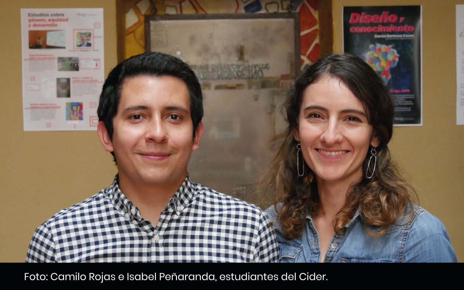 Camilo Rojas e Isabel Peñaranda, estudiantes del Cider | Uniandes