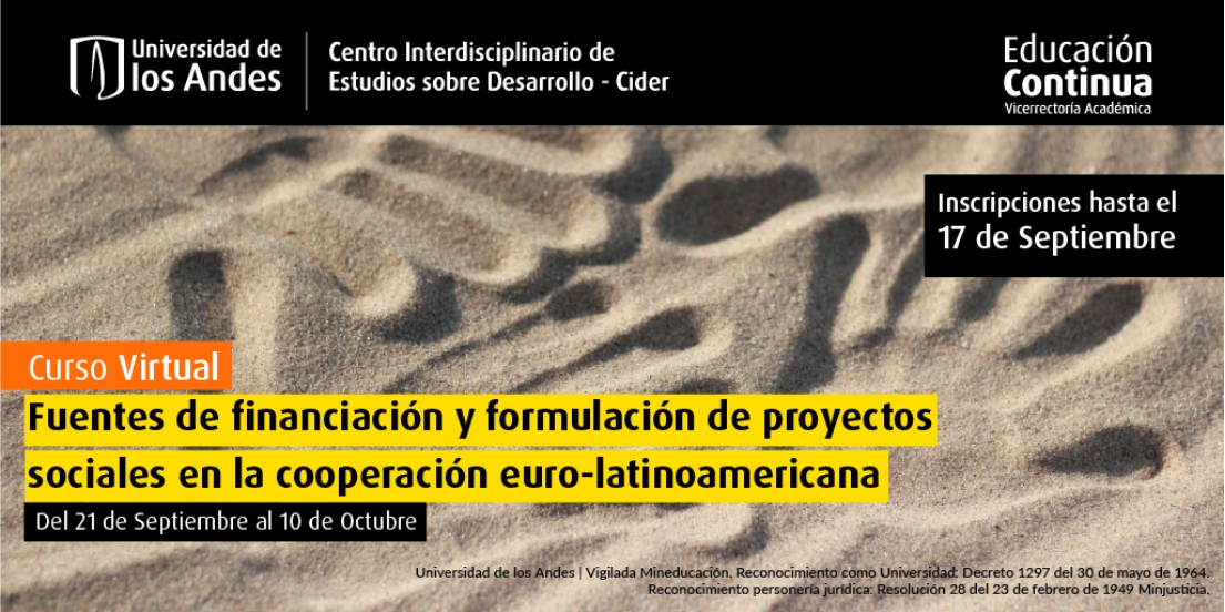 Fuentes de financiación y formulación de proyectos sociales en la cooperación euro-latinoamericana - Cider | Uniandes