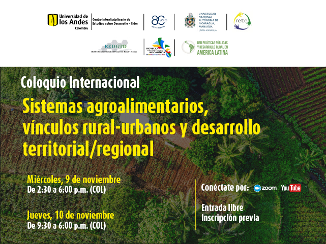 Coloquio Internacional. Sistemas agroalimentarios, vínculos rural-urbanos y desarrollo territorial/regional