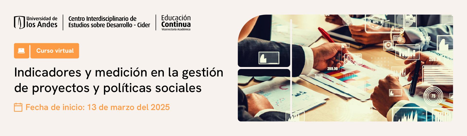  Indicadores y medición en la gestión de proyectos y políticas sociales | Cider Uniandes