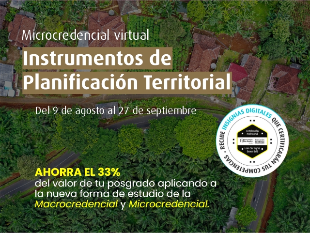 Microcredencial virtual: Instrumentos de Planificación Territorial