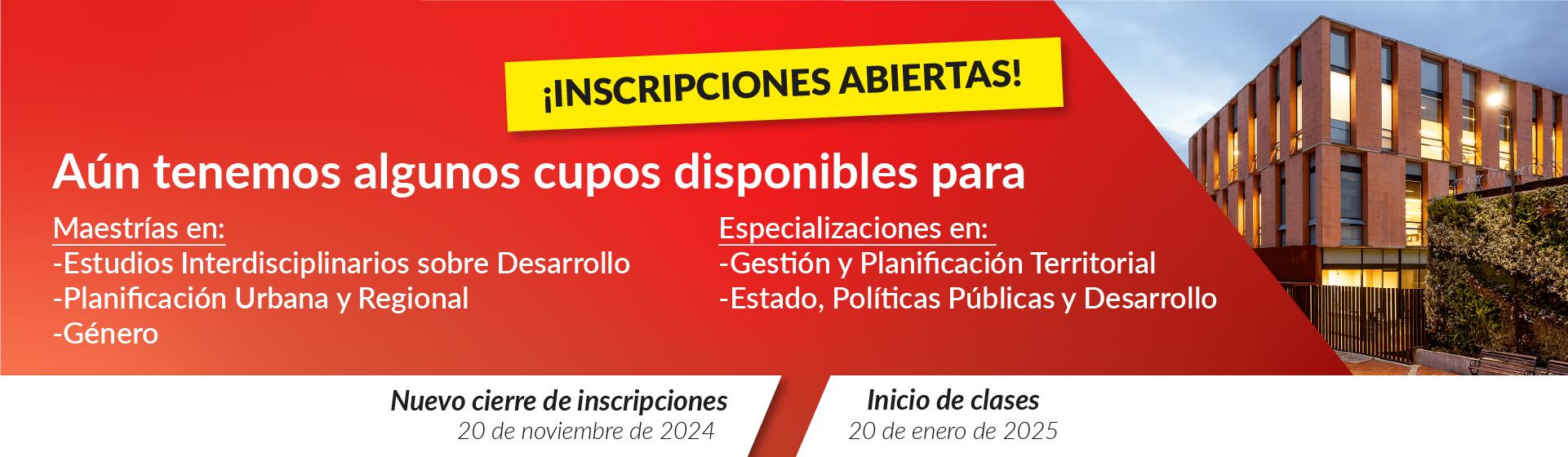 Inscripciones abiertas posgrados | Cider Uniandes