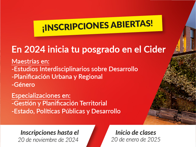 Inscripciones abiertas posgrados | Cider Uniandes