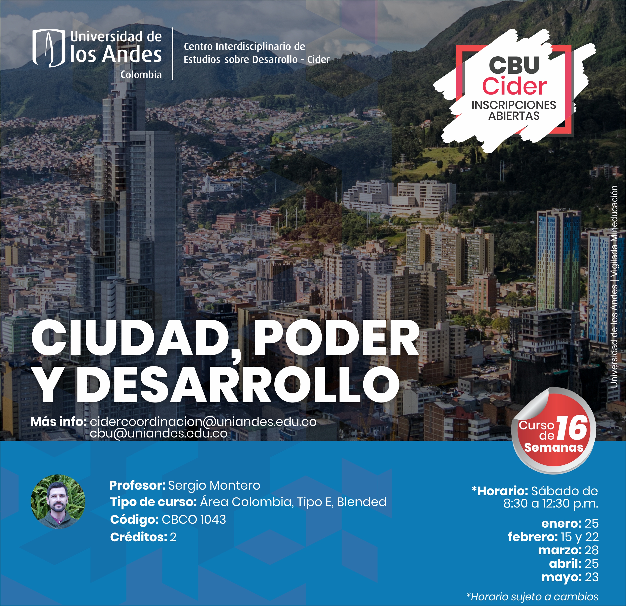 CBU Ciudad, poder y desarrollo Cider | Uniandes