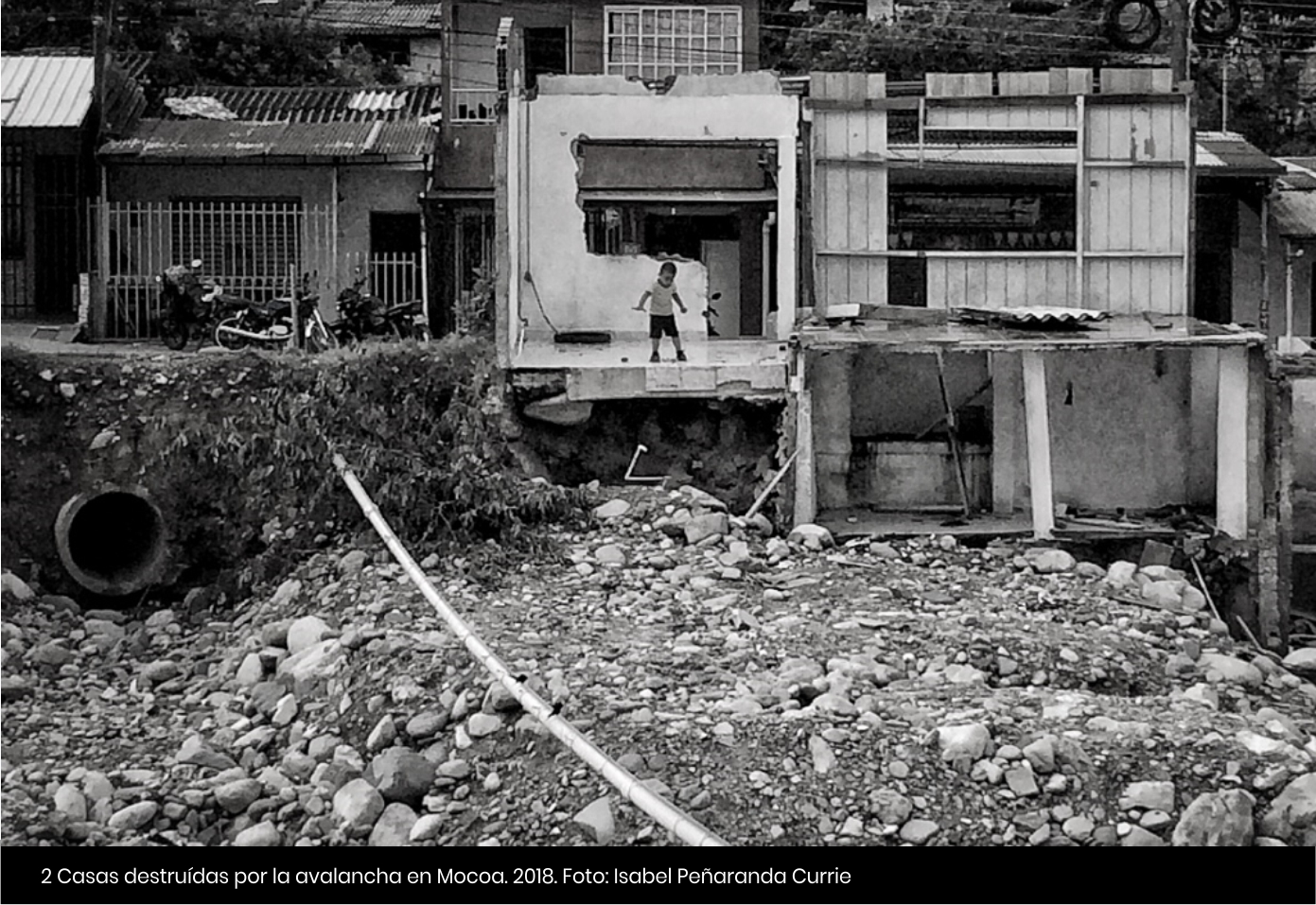 Casas destruídas por la avalancha en Mocoa- Cider | Uniandes
