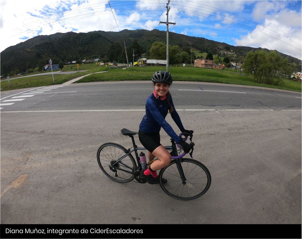 Diana Muñoz, integrante de CiderEscaladores