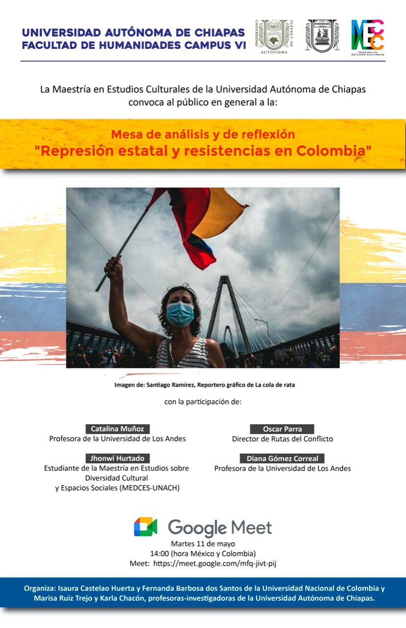 Diana Gómez participó en evento Represión estatal y resistencias en Colombia Cider | Uniandes