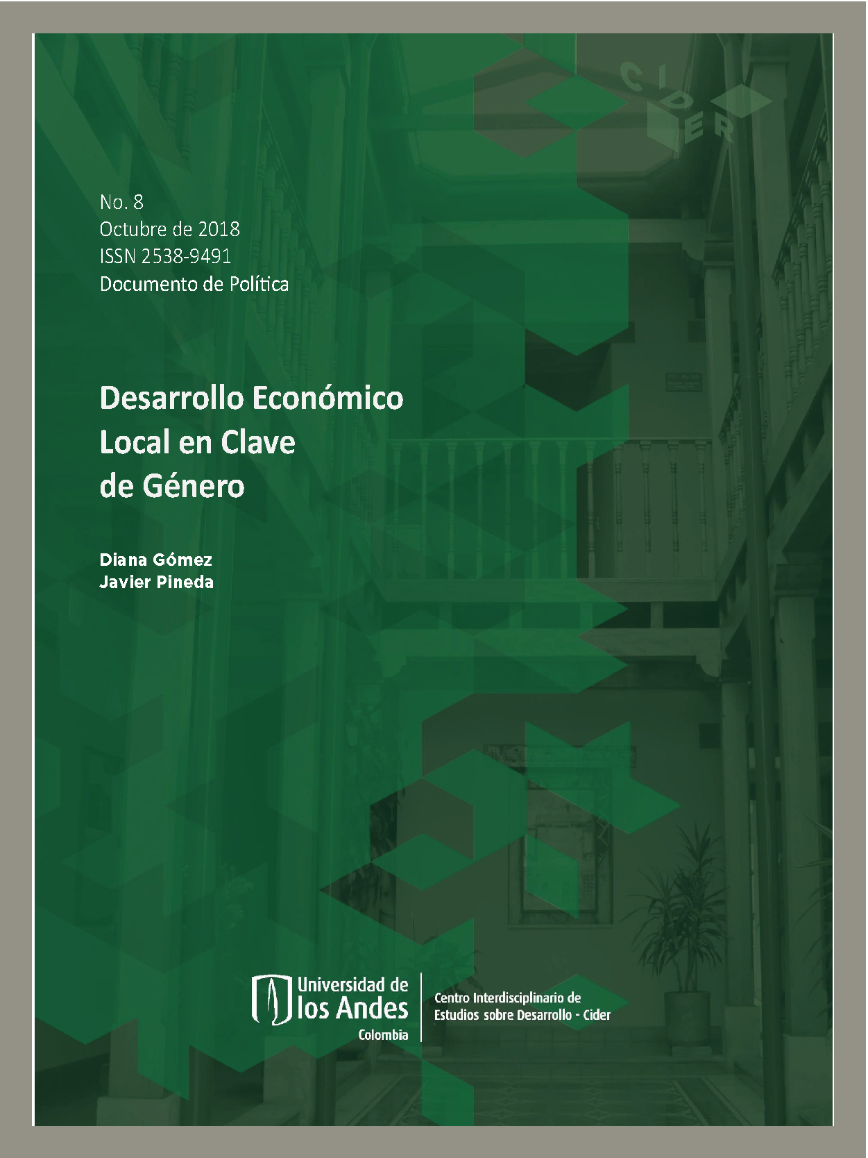 Documento de Política Desarrollo económico local en clave de género | Cider Uniandes