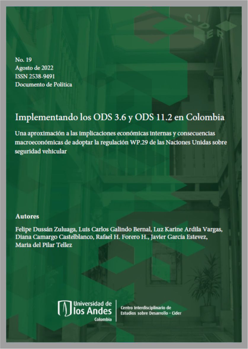 Documento de política #19 Implementando los ODS 3.6 y ODS 11.2 en Colombia | Cider | Uniandes 