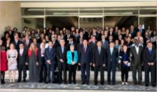 Foto oficial de delegados Tratado de Escazú